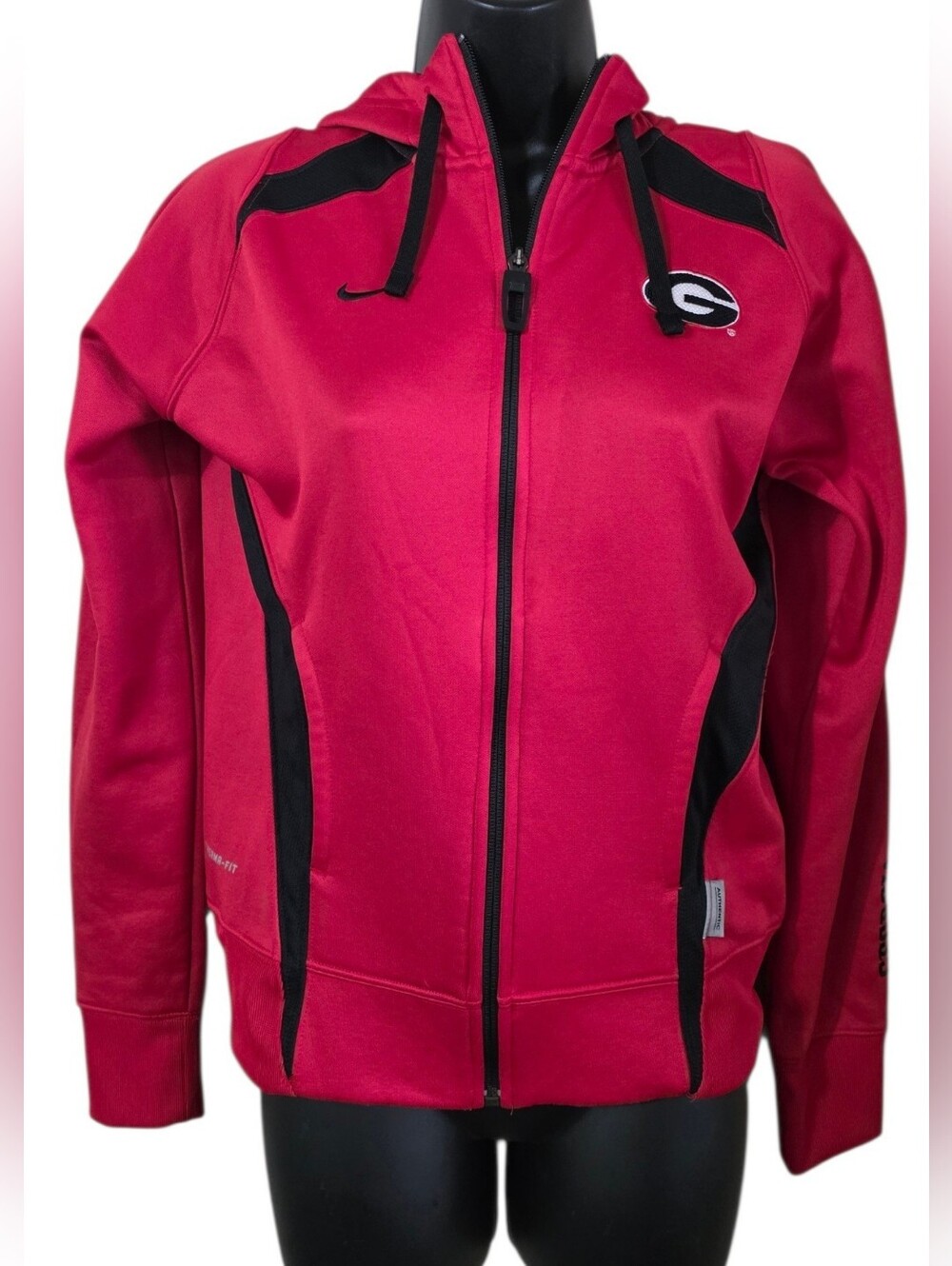 Nike Georgia Bulldogs Red Full-Zip Hoodie Jacket